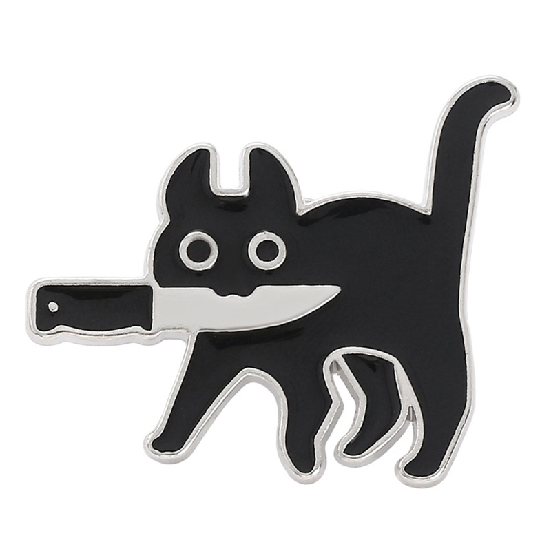 Ghim Cài Áo Hình Mèo Tráng Men Dễ Thương Sáng Tạo Phong Cách Nhật Hàn