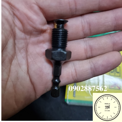 đầu chuyển bắn vít 6mm sang răng 13mm gắn đầu máy khoan