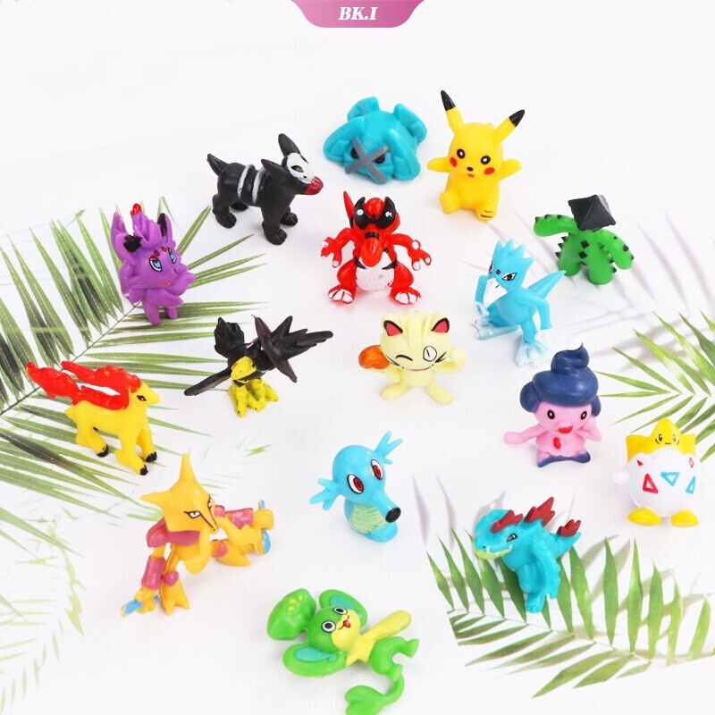 24-144 Pcs/set Pokémon Figures Cake Toppers Mini Figures Action Toy Pocket Monster Mini Collectible Model Figures 2-3CM