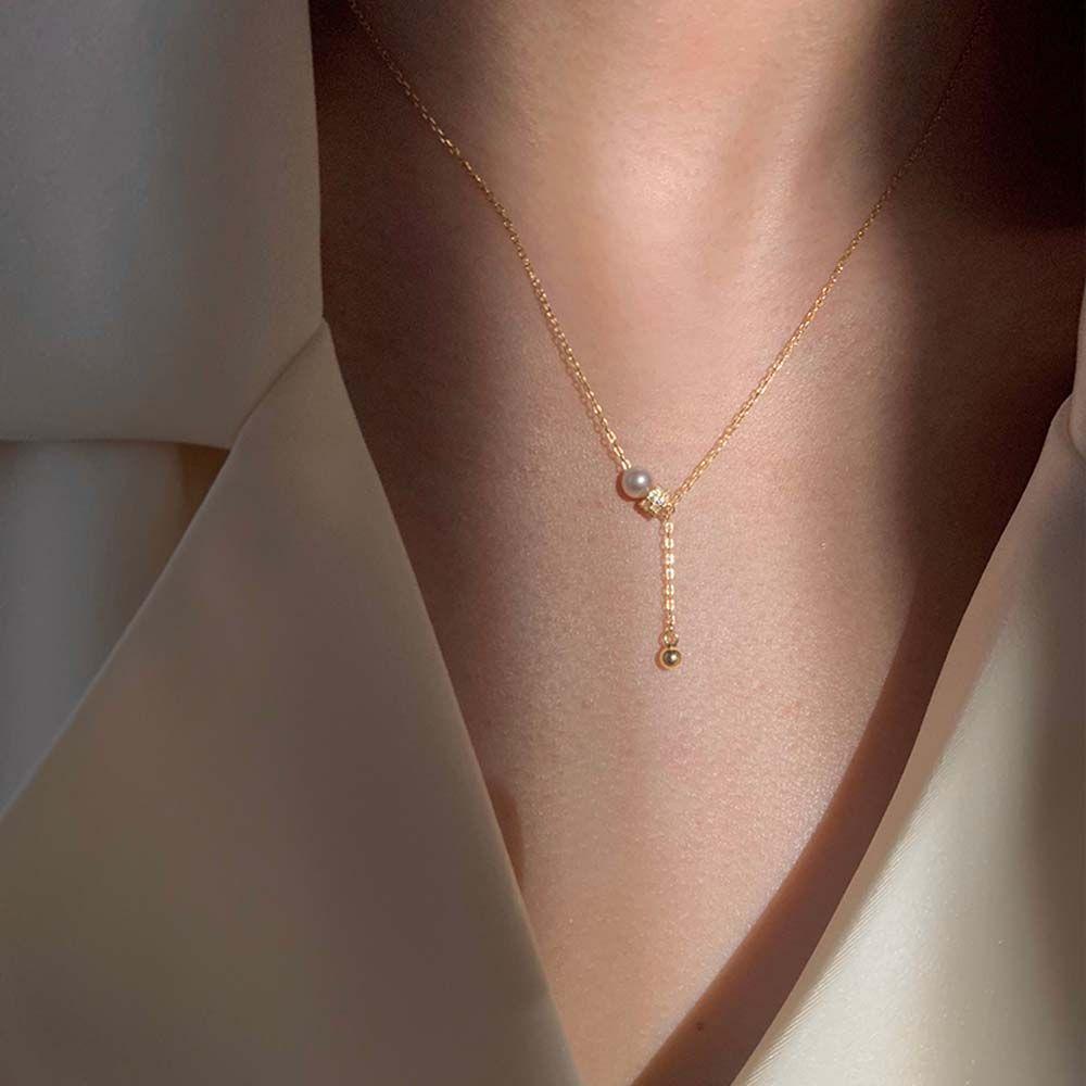 AROMA Dây ChuyềN HợP Kim ĐíNh HạT Phong CáCh Vintage