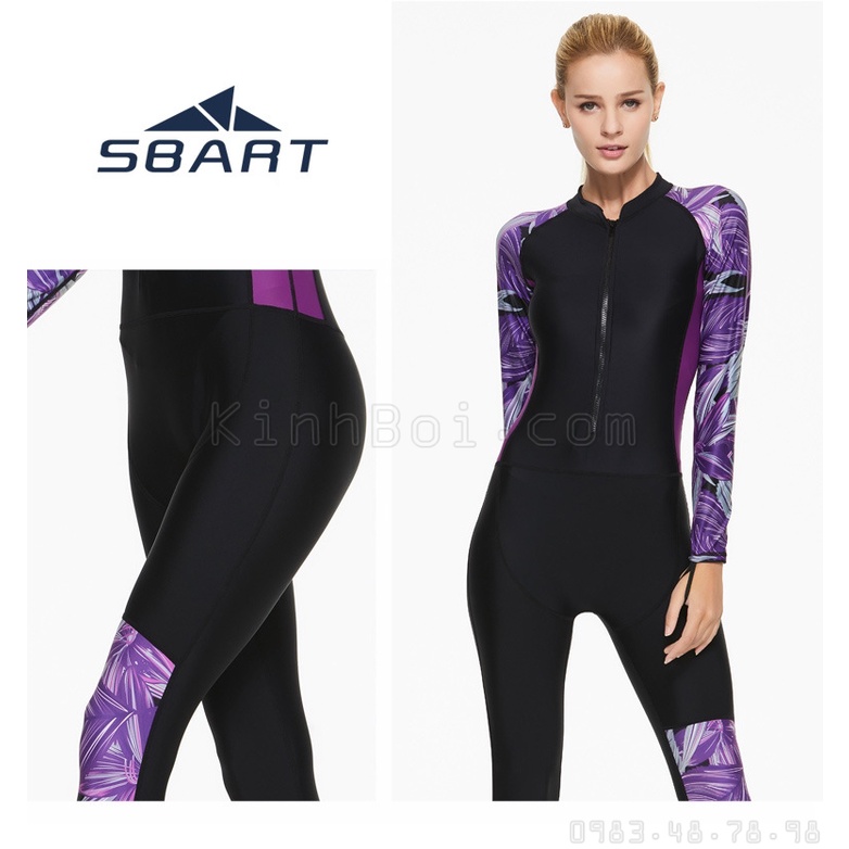 Đồ Bơi Nữ Sbart Dài Tay Liền Thân Quần Dài Có Size Từ 40-75kg