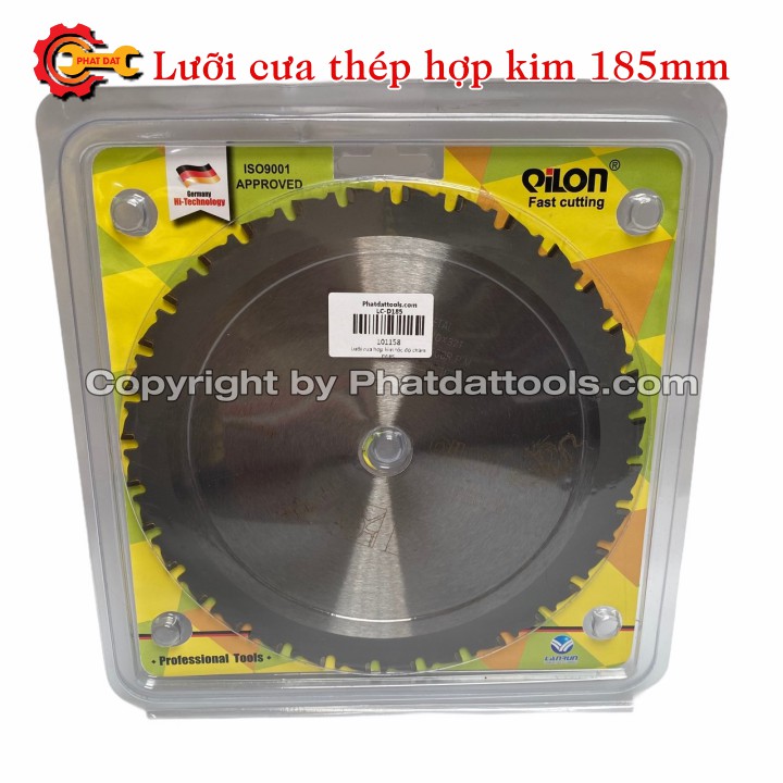 Lưỡi cưa,cắt thép hợp kim D185 32 răng-Chuyên dụng lắp cho máy cắt mini-Cắt mịn không bavia,tóe lửa