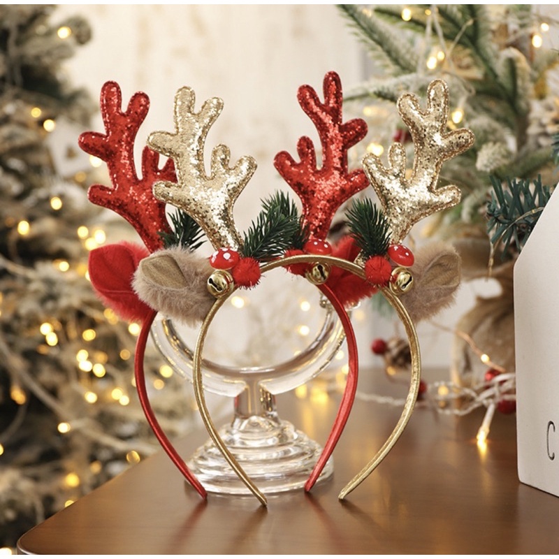 Bờm noel tuần lộc bé gái