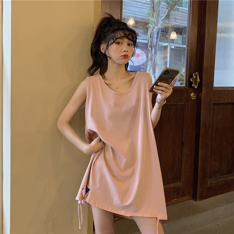 Áo thun sát nách form rộng phong cách Hàn Quốc trẻ trung sành điệu cho nữ