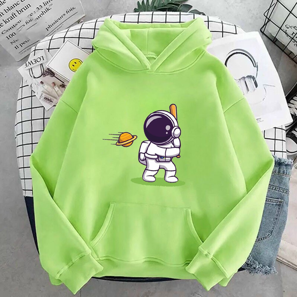 Áo Hoodie nam nữ in hình Phi Hành GIa dễ thương cute, chất nỉ dày dặn, hợp làm áo cặp William - DS156