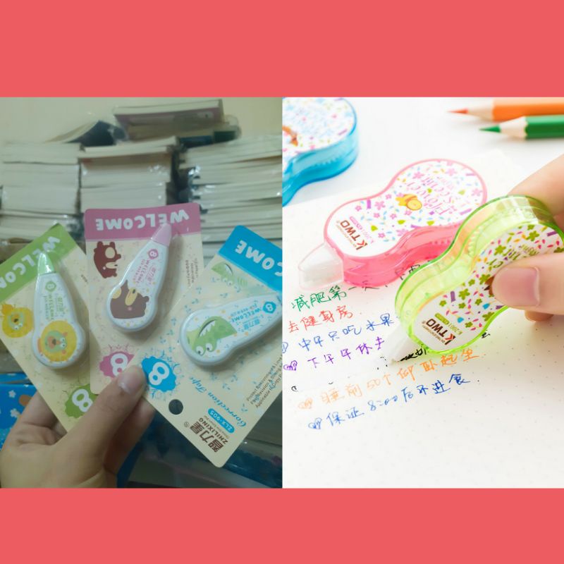 Bút xóa kéo mini hình nhân vật hoạt hình