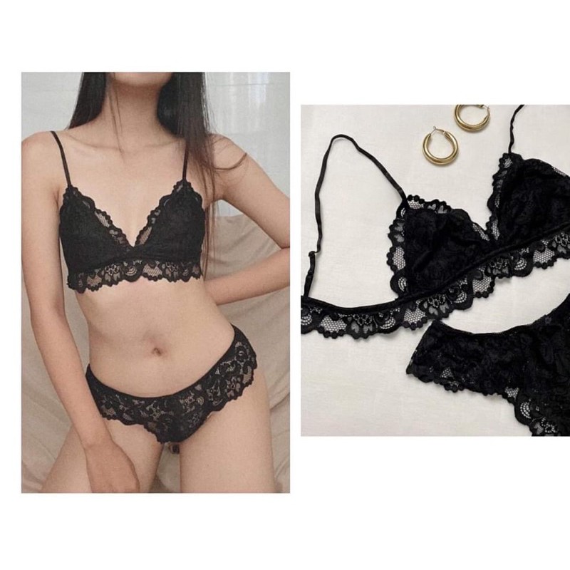 [ẢNH THẬT] SET BRALETTE CHÂN REN - Thiết Kế Cao Cấp | BigBuy360 - bigbuy360.vn