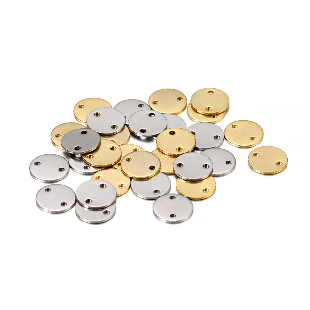 Set 20 mặt dây chuyền St.kunkka hai lỗ bằng thép không gỉ làm đồ trang sức