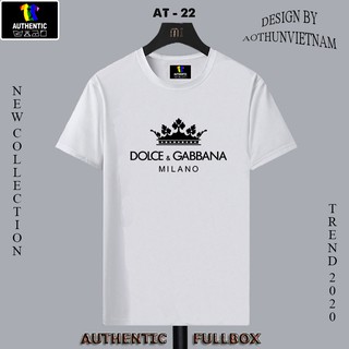 Áo thun cotton 100% in decal dolcegabana