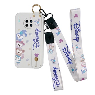 Stella Lou Ốp điện thoại Huawei Mate 40 pro Nắp TPU dây buộc cho Huawei Mate 30 Pro WristBand Silicone Phone Case and Lanyard