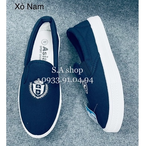 Giày thể thao xỏ/lười XANH NAM ASIA