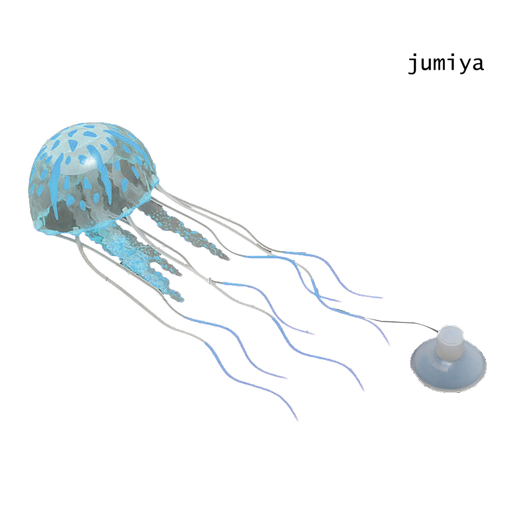 Đồ trang trí bể cá hình sứa phát quang bằng nhựa chất lượng cao