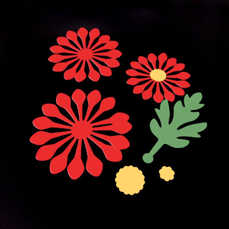 Khuôn Cắt Giấy Bằng Kim Loại Hình Hoa Lá Xinh Xắn Để Trang Trí