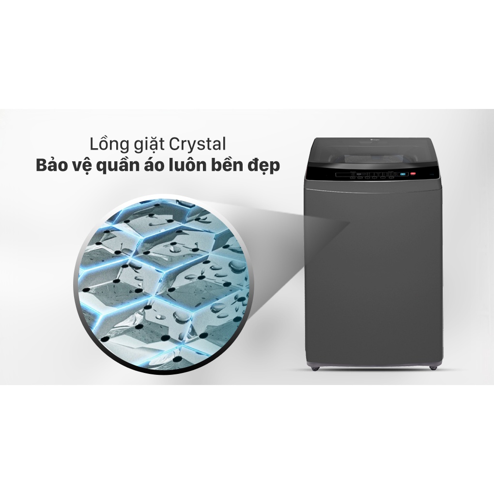 Máy giặt lồng đứng Casper 8.5 kg WT-85N68BGA Xuất xứ Thái Lan -Hàng chính hãng