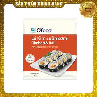Rong biển cuộn cơm kimbap O'Food 10g - Lá kim cuốn cơm - Laver for gimbap