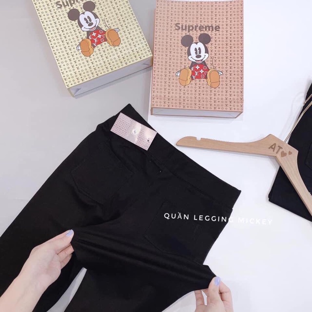 QUẦN LEGGING CHUỘT KÈM TÚI mẫu mới nhất