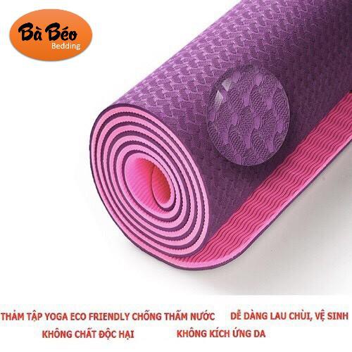 Thảm tập yoga yoga pilates,THẢM TẬP YOGA MAT TPE 6LY màu ngẫu nhiên ( Thanh Lý Màu)