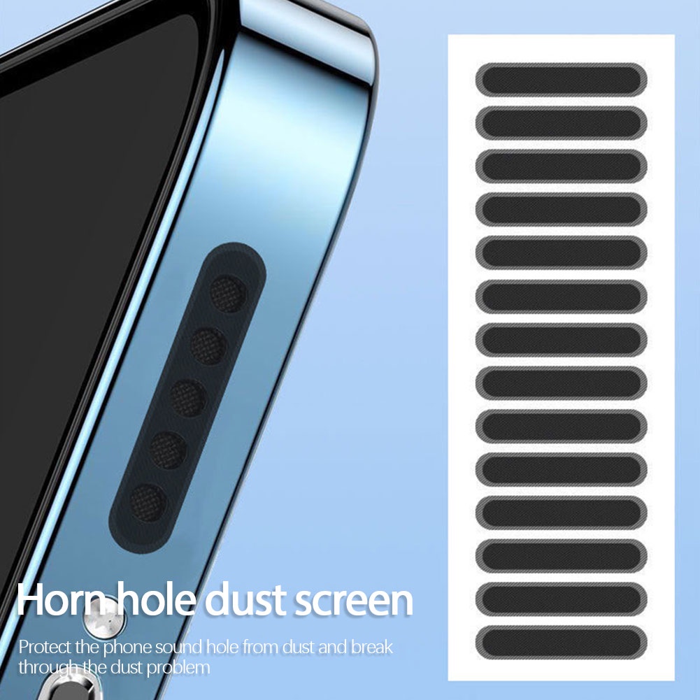 24 Chiếc Điện Thoại Loa Chống Bụi Miếng Dán Mini Dài Ngắn Chống Bụi Lưới Bảo Vệ Cho IPhone Samsung Xiaomi Redmi ^ MK ^