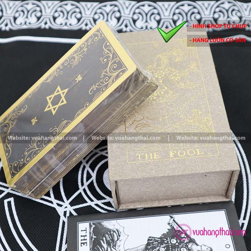 Bộ bài bói Gold foil Tarot phiên bản cao cấp - The Fool Gold