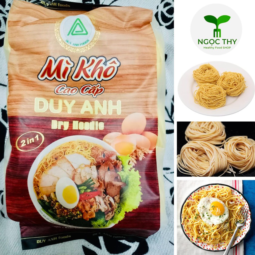 Mì vắt tròn cao cấp Duy Anh Foods gói 400gr (không có trứng)