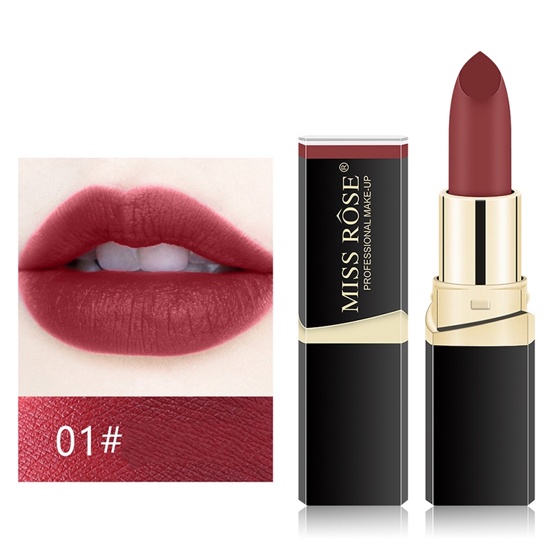 [Hàng mới về] Thỏi son môi Miss Rose 12 màu tùy chọn