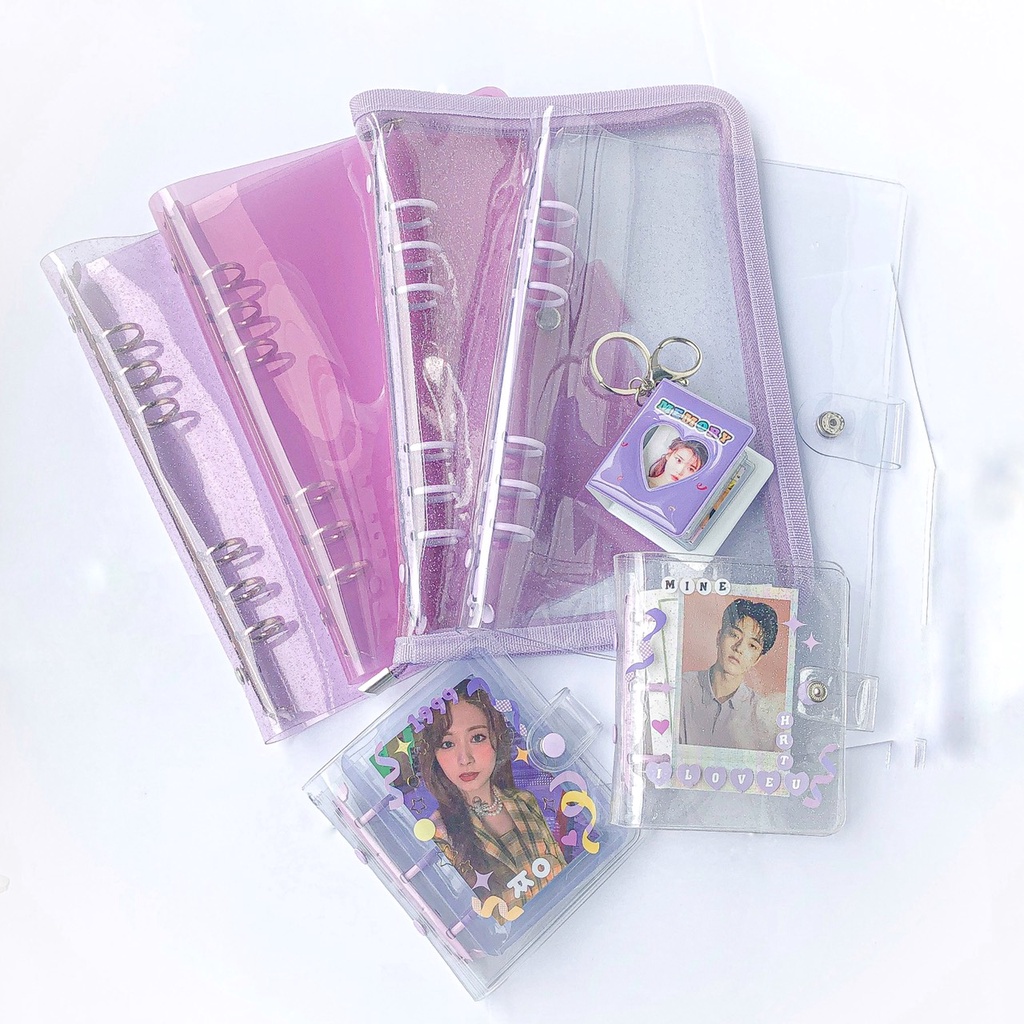 GLITTER BINDER ZIP CANVAS A5/A6