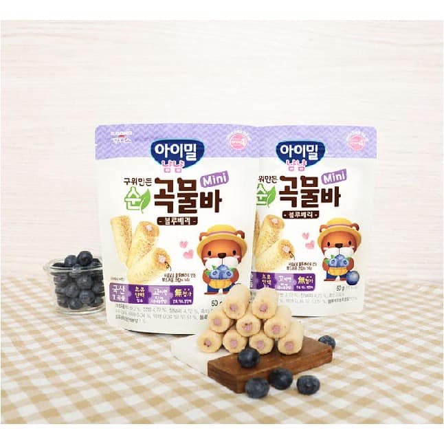 Bánh Cuộn Ngũ Cốc Mini Nhân Kem Ildong Hàn Quốc Cho Bé Ăn Dặm Bổ Sung Canxi Thơm Ngon Bổ Dưỡng