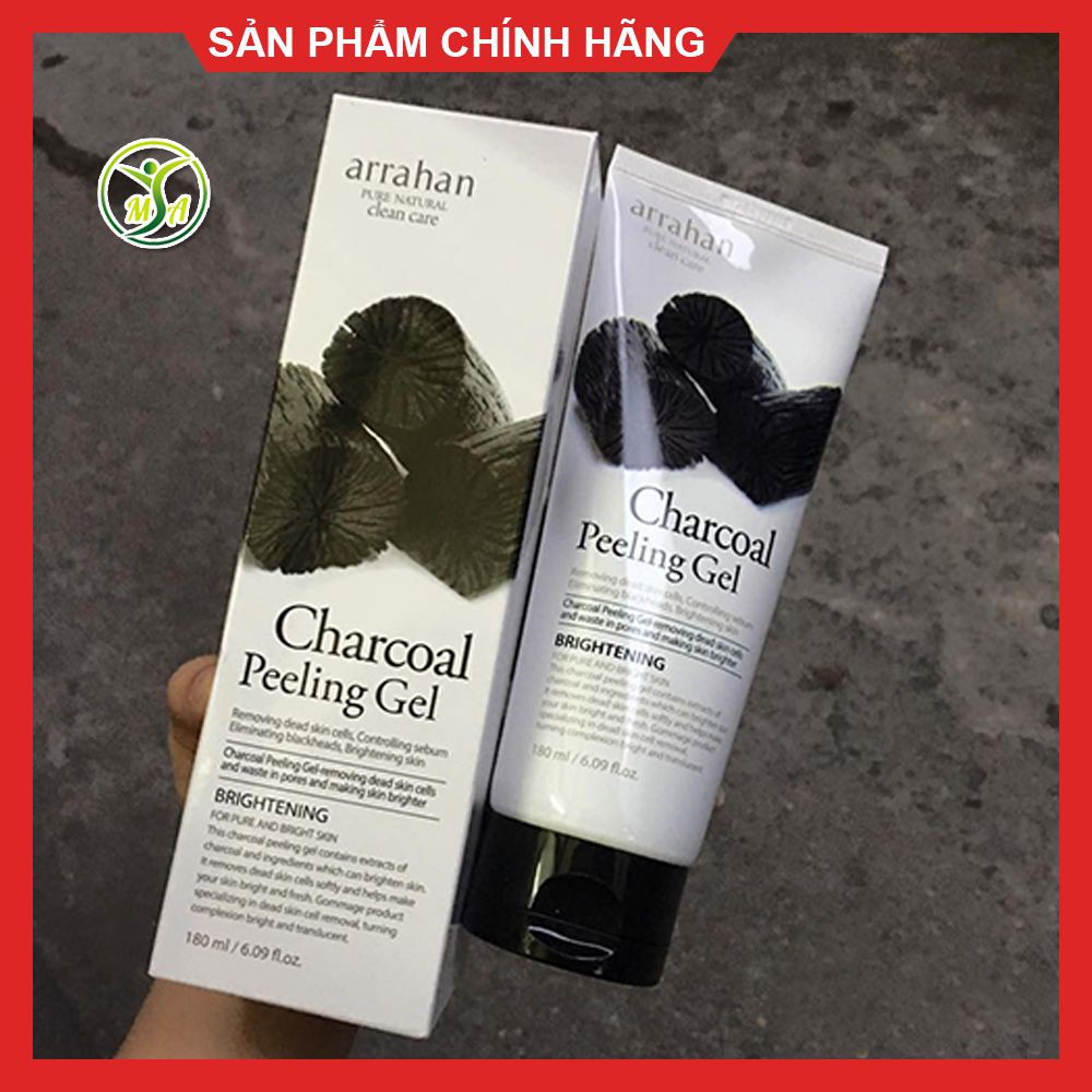 Gel tẩy tế bào da chết chiết xuất từ than hoạt tính ARRAHAN Charcoal Peeling