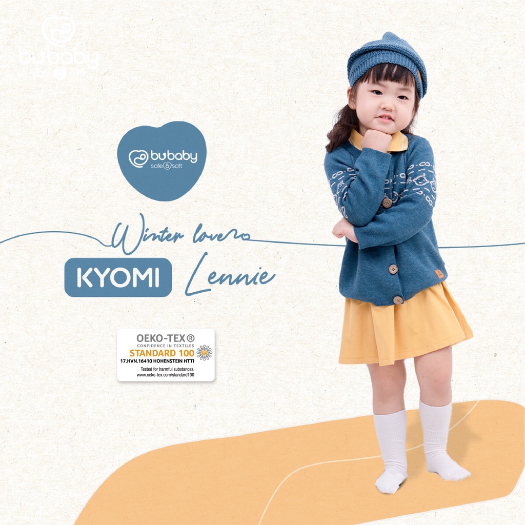 [CHÍNH HÃNG] Áo cardigan cổ tròn trẻ em Kyomi Lennie BWL020.03 Bu