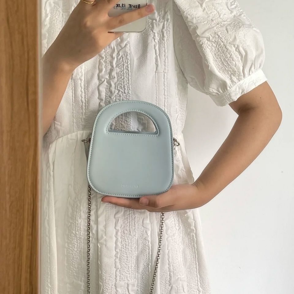 Túi vuông đeo chéo túi mini dây xích túi xách nữ đẹp màu xanh lam