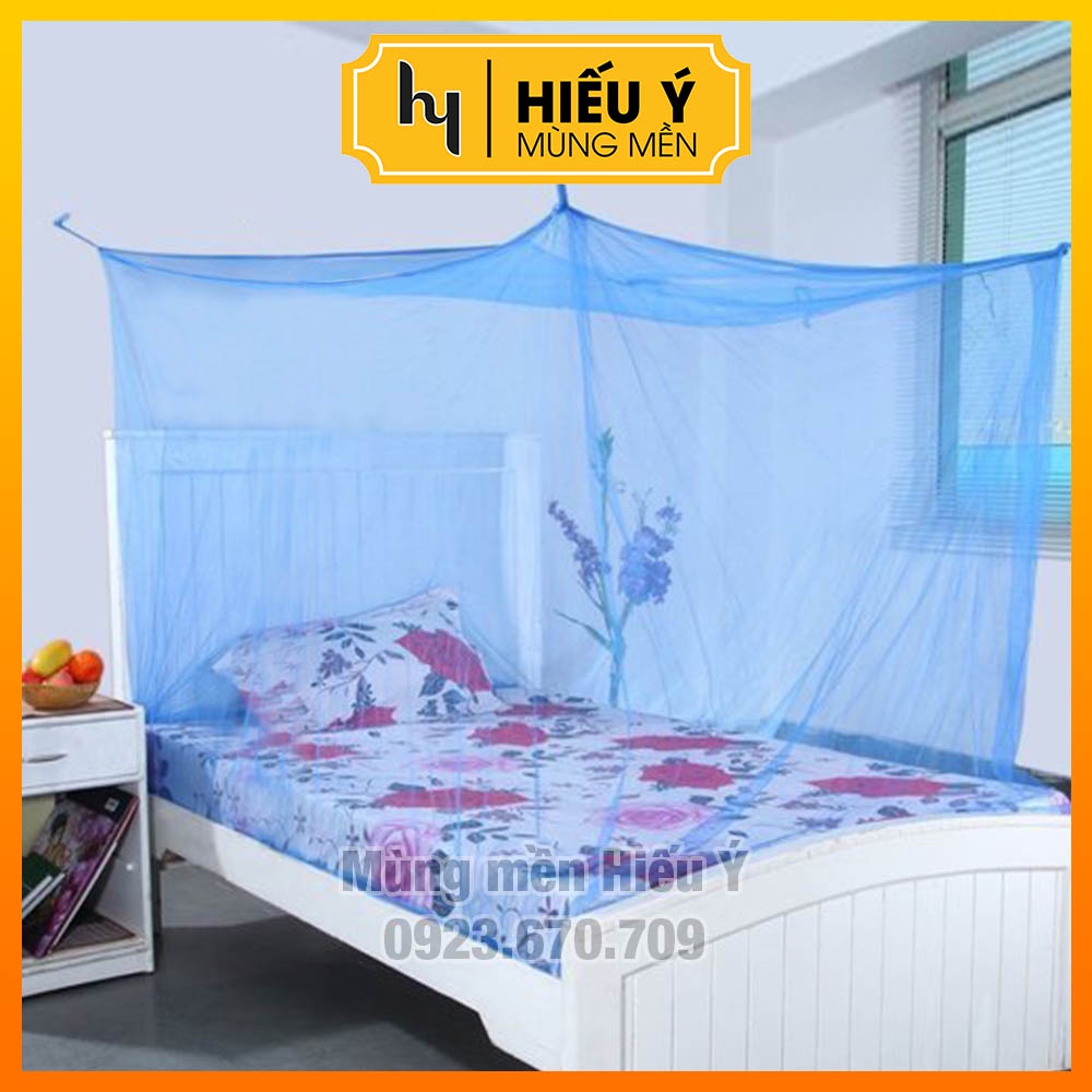 Mùng chống muỗi voan trơn nhiều màu 1m2-1m6-1m8 - ẢNH THẬT | Mùng mền Hiếu Ý