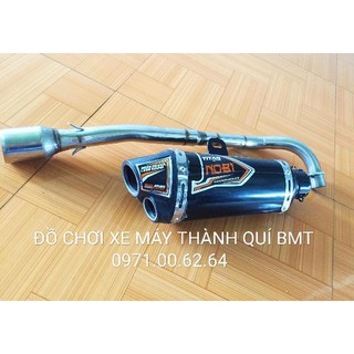 Pô Nobi 2 nòng kèm cổ inox Sirius - Pô Nobi kèm cổ Sirius