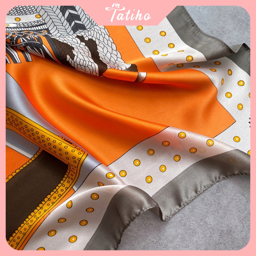 [Hàng Xịn, Giá Tốt] Khăn Choàng Quàng Cổ Lụa Cao Cấp Yên Ngựa Sang Trọng - Chất Liệu Silk  - 90x180cm - Mã KS015