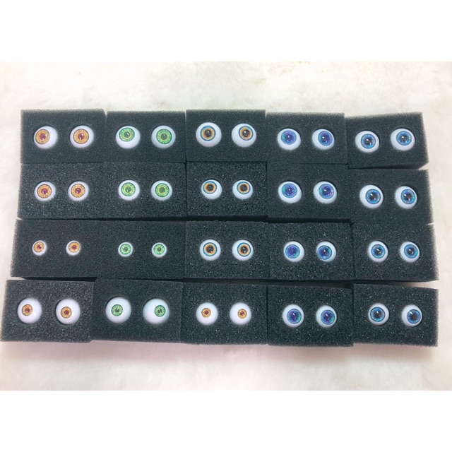Mắt bjd cao cấp có đủ cỡ bảng màu 2
