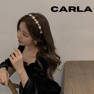 Bờm tóc gắn đá carla phong cách cổ điển vintage băng đô cài tóc