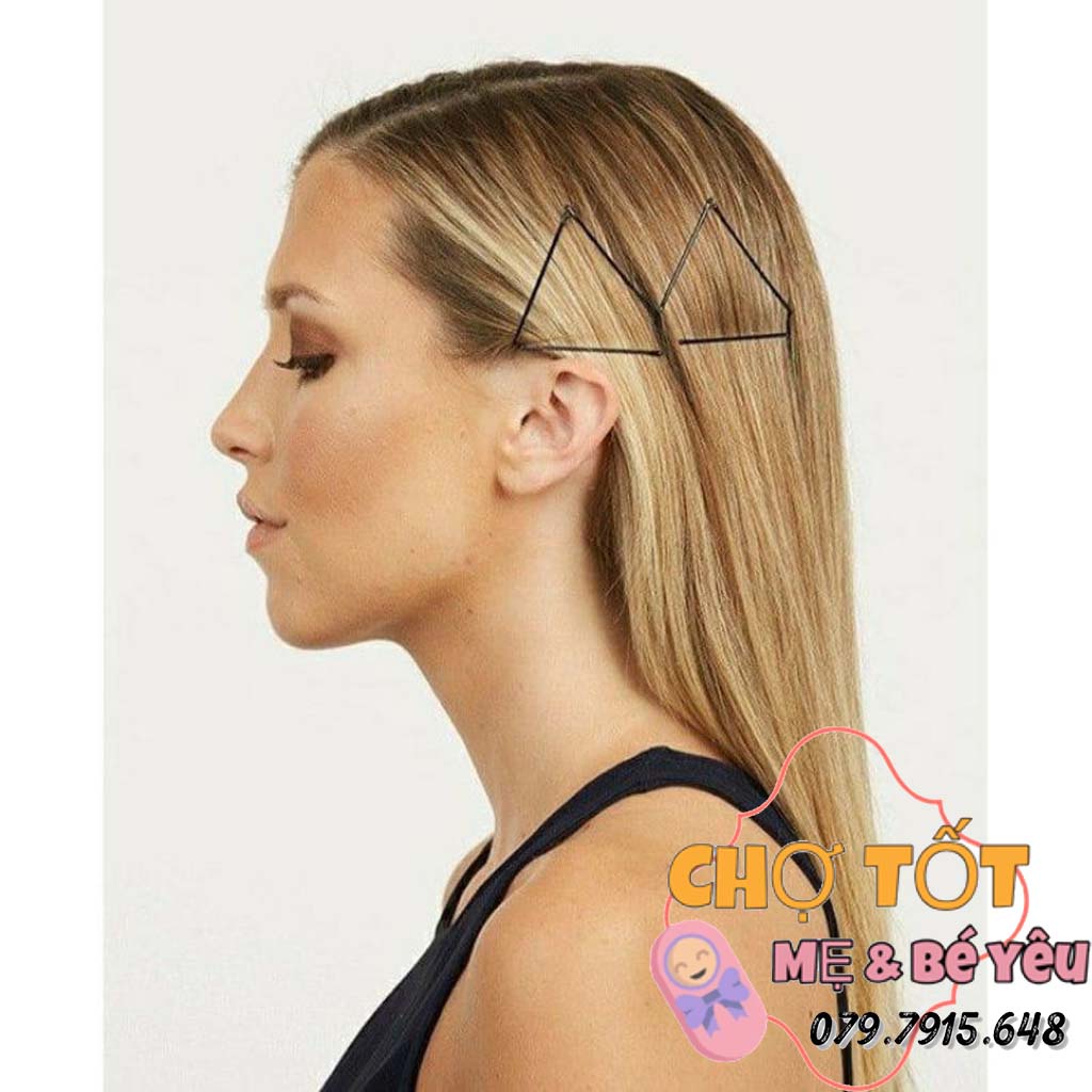 Kẹp tóc đen, kẹp tăm xỉa màu đen bịch 50 cái, kẹp ghim tóc