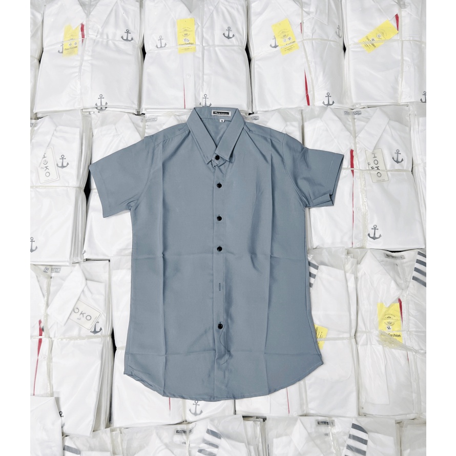 (Free Ship) Hàng Hot Sơ Mi nam Trơn Tay ngắn Công Sở Soái Ca Siêu Hot HHp Fashion