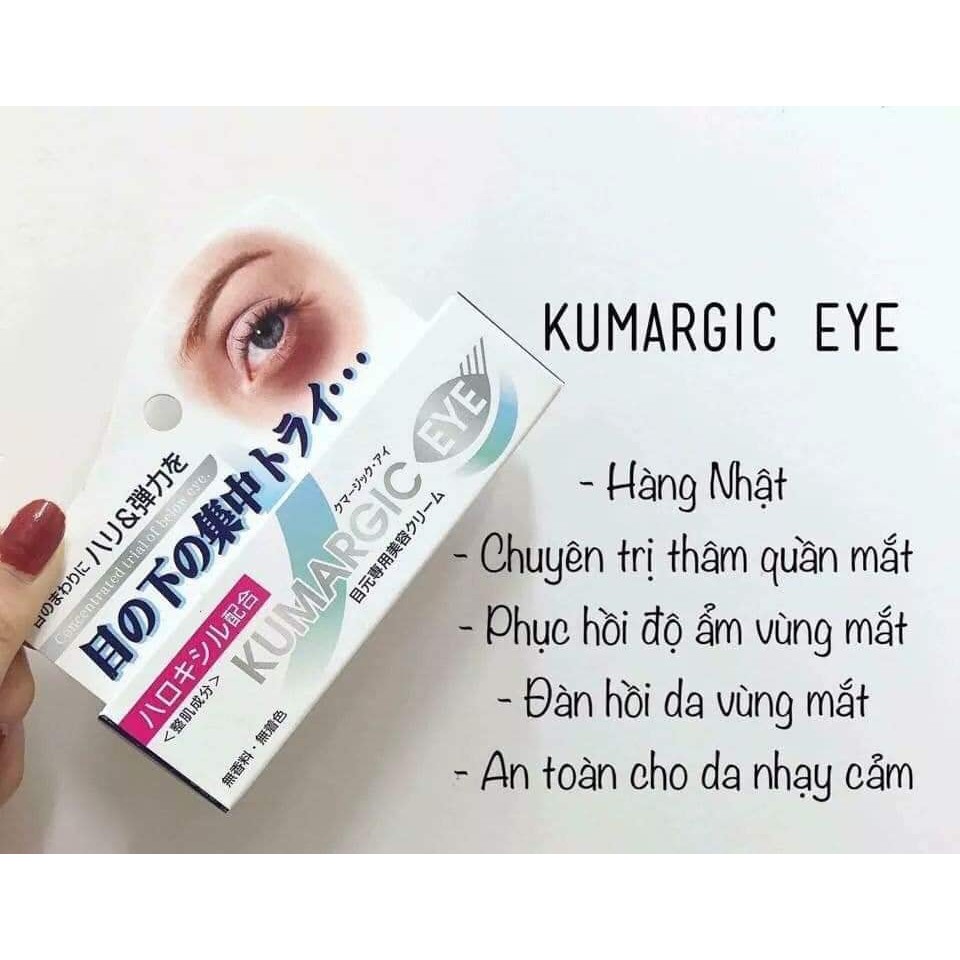 Kem chống thâm quầng mắt Kumargic Eye Nhật Bản Mẫu mới