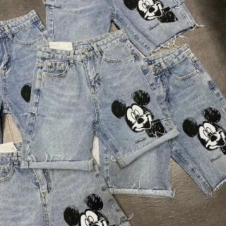 Quần jean ngố mickey