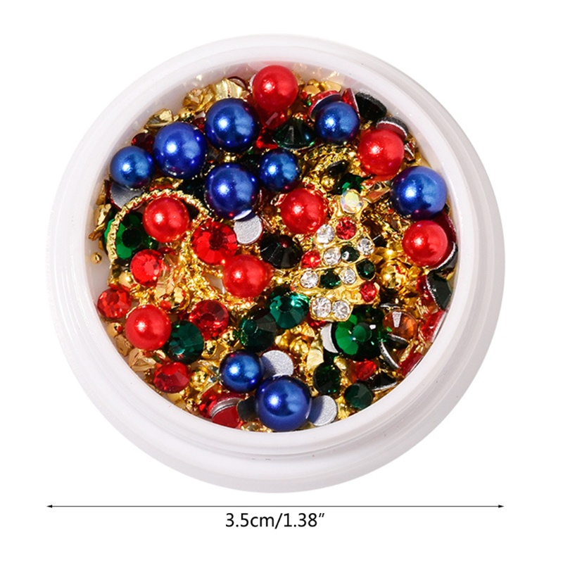 Hộp Sequin Hình Bông Tuyết 3D Lấp Lánh Dùng Trang Trí Móng Nghệ Thuật DIY