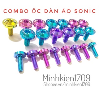 (GR5 XỊN) Combo full ốc Titan Salaya dàn áo Sonic 150