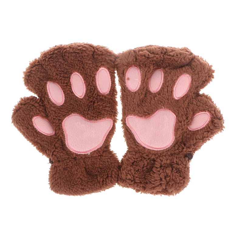 Bao tay hở ngón hình chân mèo dễ thương cho nữ