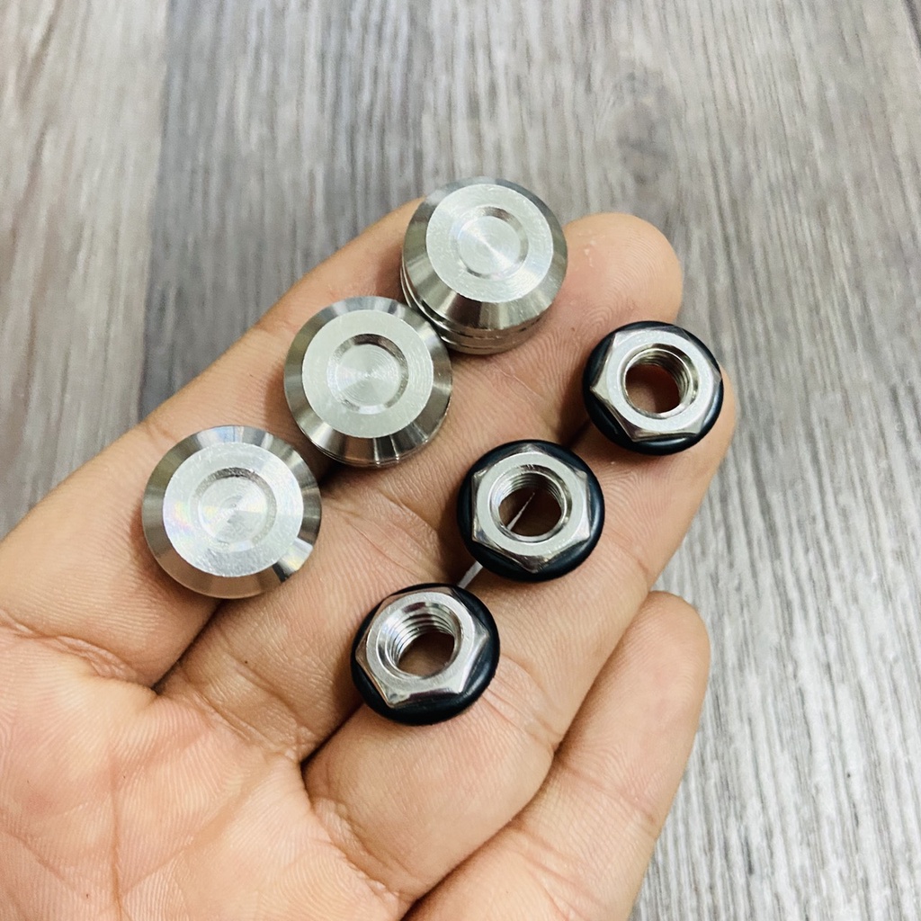 ỐC CHỈNH NỒI KÈM NẮP CHỤP FULL INOX SALAYA SIÊU SÁNG CHO CÁC DÒNG XE HONDA NHƯ WAVE, DREAM, FUTURE...