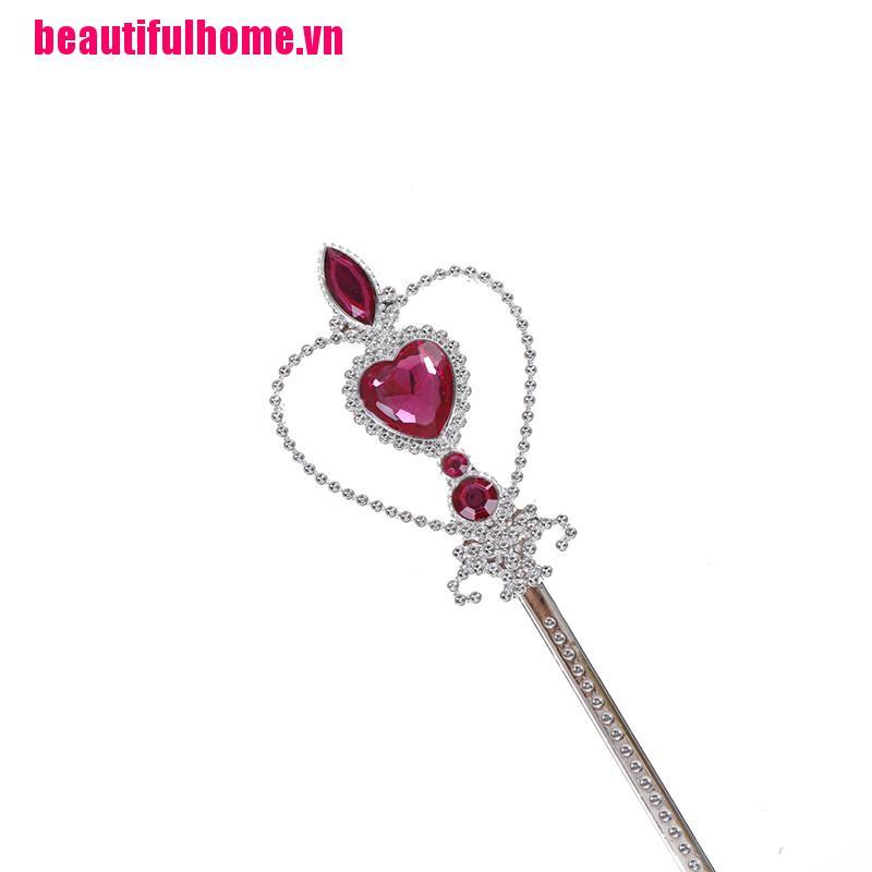 1 Bộ Vương Miện Và Gậy Phép Thuật Pha Lê