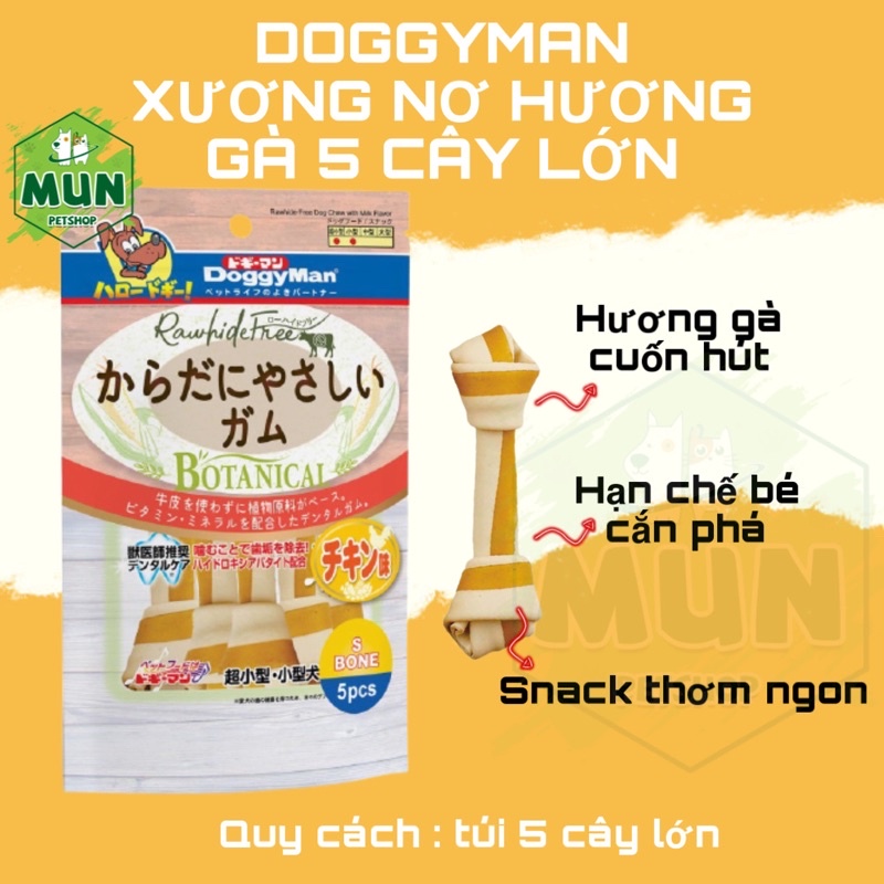 Xương nơ hương gà 5 cây lớn DoggyMan ( 000929)