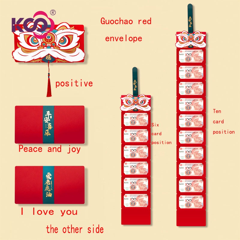 Phong Bì Lì Xì Năm Mới Màu Đỏ Sáng Tạo Phong Cách Trung Hoa