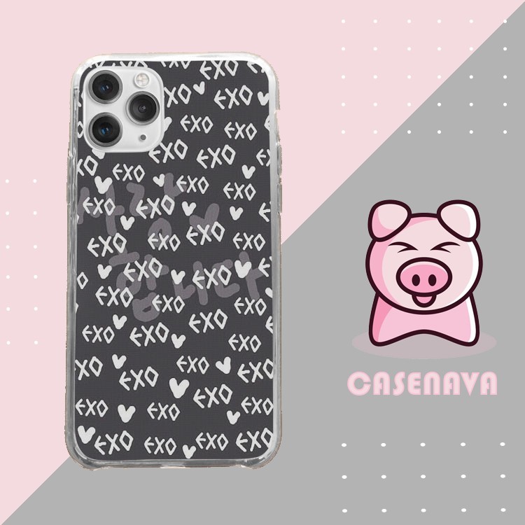 Ốp Lưng exo logo pattern sành điệu thời trang cho Iphone 5 6 7 8 Plus 11 12 Pro Max X Xr KORPOD00115