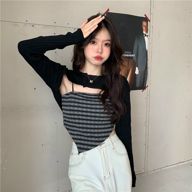 ÁO BRA BRA NHÚN VẠT CHÉO CÁ TÍNH 8255