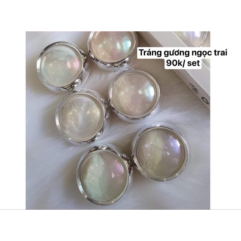Tráng gương ngọc trai- phụ kiện nail