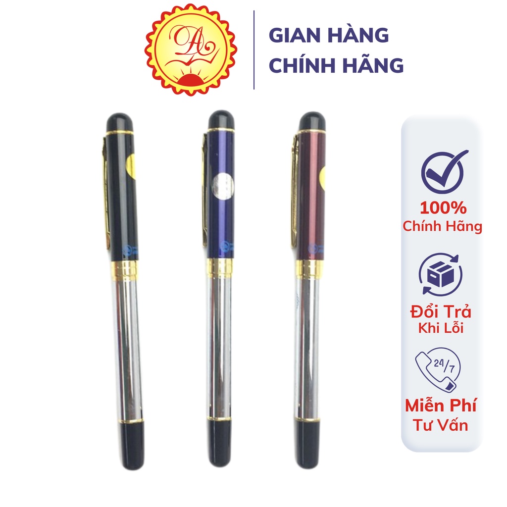 Bút máy luyện chữ đẹp nét thanh đậm Bút mài Thầy Ánh bút ký ngòi trơn 3 màu xanh, đỏ, đen sang trọng cao cấp 027